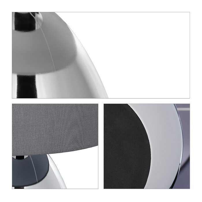 Relaxdays Table Lamp Metal & Fabric