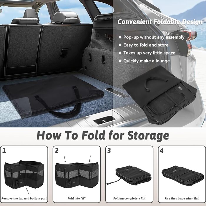 Переносний вольєр для цуценят та дрібних тварин PETSFIT - вольєр для собак, котів з водонепроникним дном, поп-ап система, сірий/зелений, 92x84x53 см