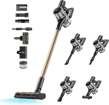 Mova S5 Sense: Бездротовий акумуляторний пилосос з тривалою роботою до 97 хвилин, для килимів, твердих підлог та шерсті тварин. Тиха, самостійна, з антизаплутуванням.