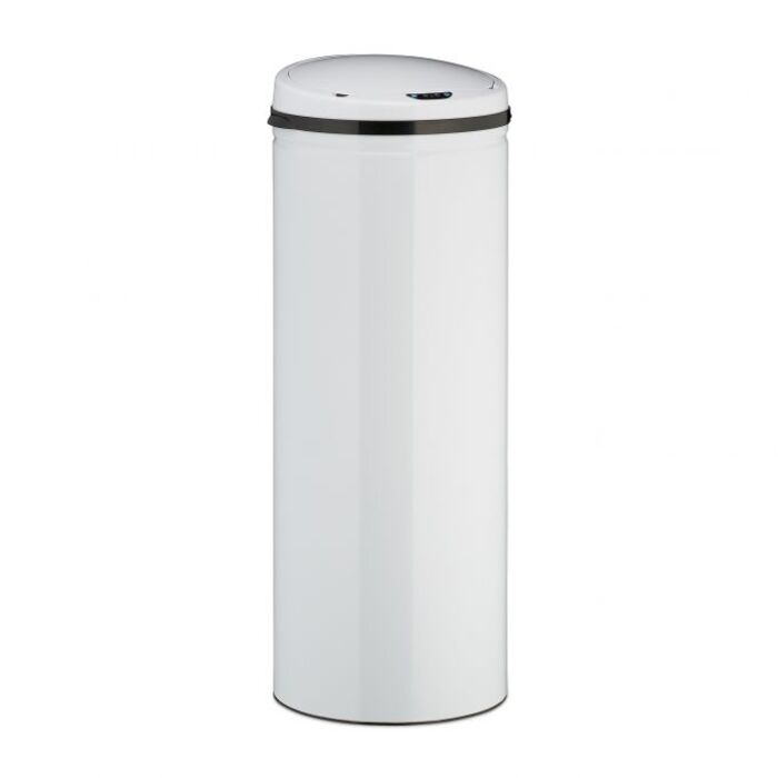 Relaxdays Sensor Trash Can 50l white