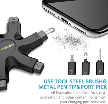 Набір для чищення iPhone, AirPods та USB-C: Handy Reinigungsset Shadow Black