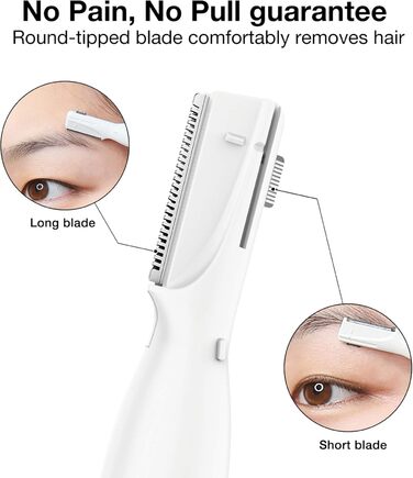 Електричний триммер для брів та обличчя для жінок Gold: прецизійна стрижка, безпечне гоління