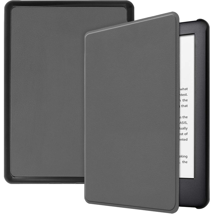 Чохол для Kindle 2019 (10 покоління) 6 дюймів: тонкий, з функцією підставки та авто-ввімкнення/вимкнення (сірий)