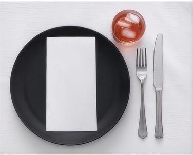 JEBBLAS Disposable Guest Towels, Linen-like Feel, Cloth-like Paper Napkins, Soft, Absorbent Paper Towel for Kitchen, Parties, Bathroom, Restaurant, Events, 20 x 40 cm (White200)