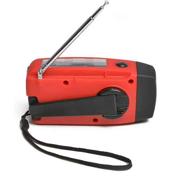 Сонячне радіо з ручним приводом, 2000 mAh, AM/FM, LED ліхтарик, для кемпінгу та відпочинку на природі