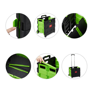 Relaxdays Folding Shopping Trolley