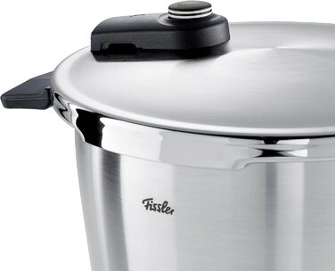 Скороварка Fissler Vitaquick Premium 4,5 л з нержавіючої сталі, для індукції, 2 режими приготування, Ø22 см, вироблено в Німеччині