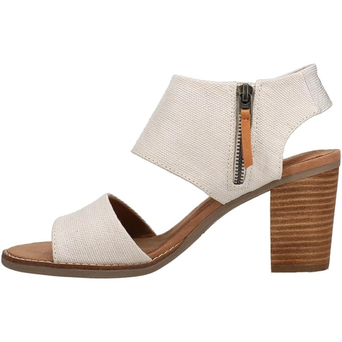 Сандалії жіночі TOMS Majorca Cutout з каблуком 38.5 EU натурального кольору