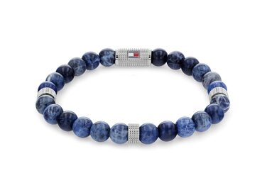 Годинник чоловічий Tommy Hilfiger синій з перламутровим циферблатом кварцовий