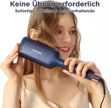 Welleneisen PARWIN PRO Meerjungfrau 32MM: великі локони, 4 температурні режими, швидке формування хвиль (Preußischblau)