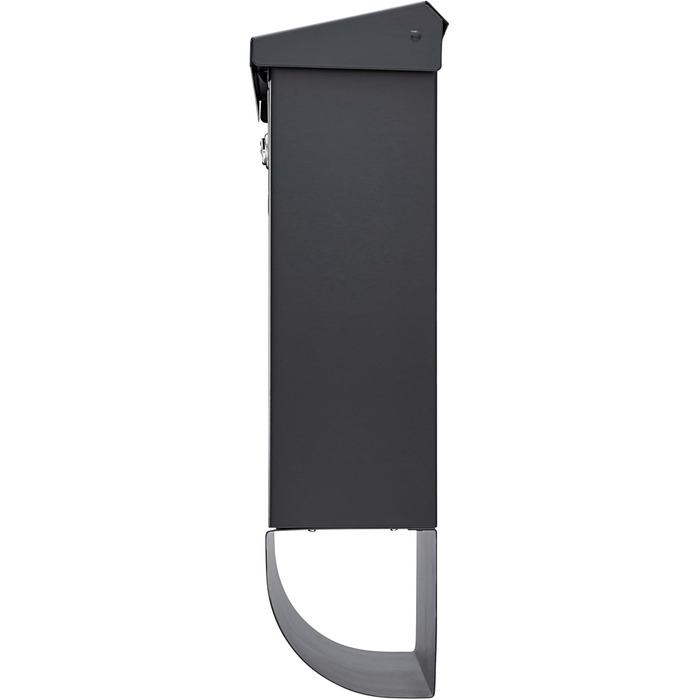 Поштова скринька Burg Wächter Vario ANT з газетницею та табличкою для імені, оцинкована сталь, формат DIN C4, антрацит (RAL 7016), комплект з 2 ключами