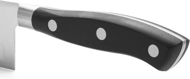 Ніж Santoku Arcos Riviera 180 мм з нержавіючої сталі з титаном, чорний | Іспанський ніж для кухні