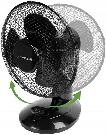 Настільний вентилятор тихий 20W, діаметр 28 см, з осциляцією, 2 швидкості, регульована висота, для спальні/офісу, підлоговий, альтернатива кондиціонеру