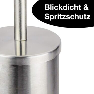 Набір для чищення унітазу з силіконової щітки та нержавіючої сталі | Чорний колір | Аксесуари для ванної кімнати