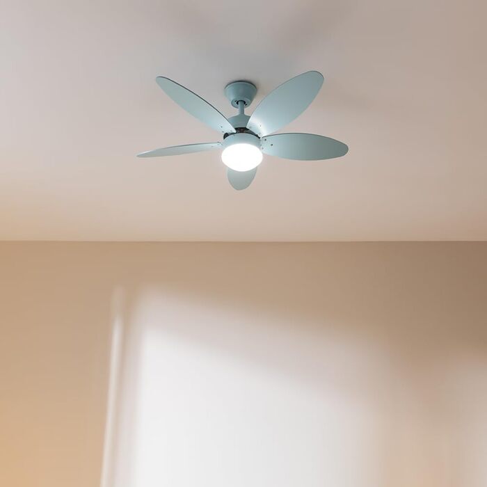 Стельовий вентилятор з підсвічуванням Cecotec EnergySilence Aero 4260 Full Sky 106 см, 40W, пульт, таймер, 6 швидкостей, синій