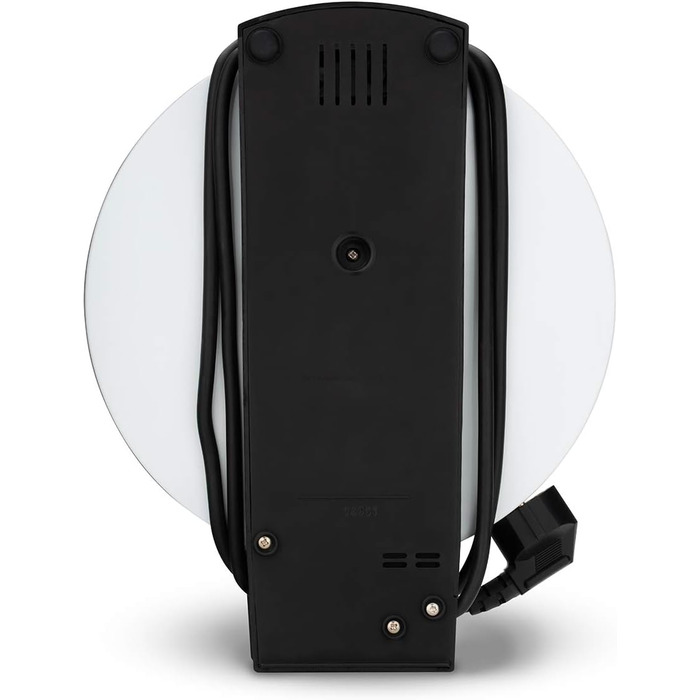 Вафельниця Cloer 1200 Вт для класичних вафель XXL, 19,5 см, сталева, біла, без сигналу