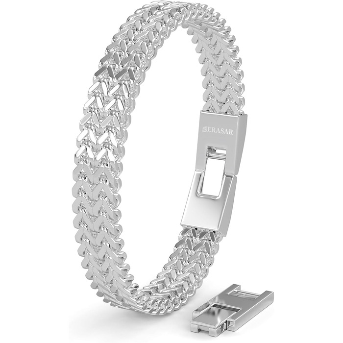Чоловічий браслет SERASAR з нержавіючої сталі 316L | Водостійкий | З надійним закриттям | 3 кольори | У подарунковій коробці 20 см