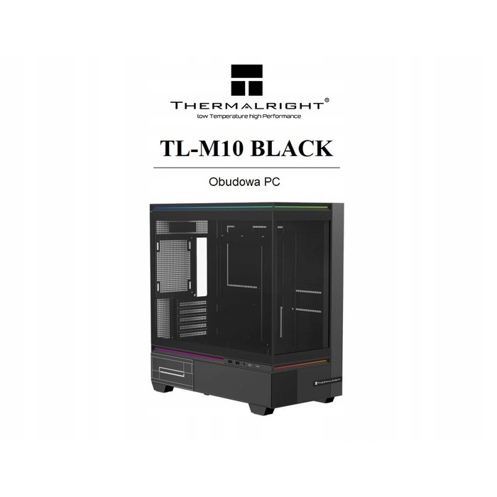 Корпус Thermalright TL-M10 Black, Midi Tower, чорний