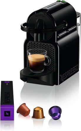 Кавомашина капсульна Nespresso De'Longhi EN 80.B Inissia, 0.7 л, чорна, високий тиск, енергозбереження, автоматичне вимкнення, для еспресо та лунго