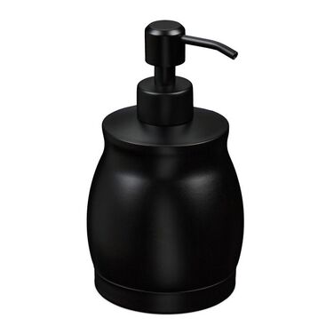 Relaxdays Stainless Steel Soap Dispenser, 390 ml