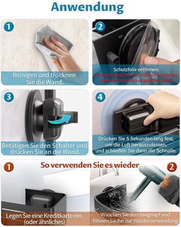 Двошаркова полиця для душу без свердління з присосками, вологостійка, чорна. Організатор для ванної кімнати з тримачем для рушників, шампуню та гелю для душу. Кутова полиця для душу з гачками, 2 шт.