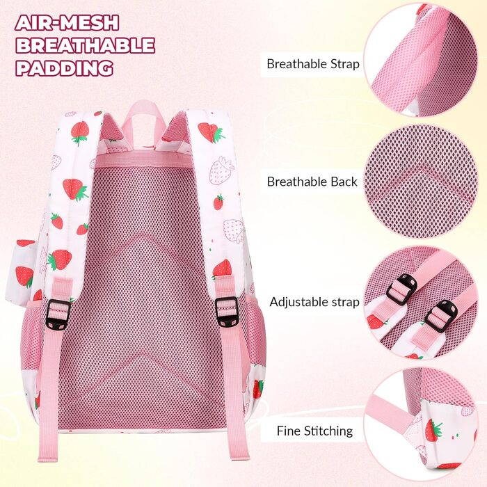 Дитячий рюкзак Mygreen з корду, ретро стиль, для дівчаток, 14-дюймовий ноутбук, деньок, ліла з метеликами