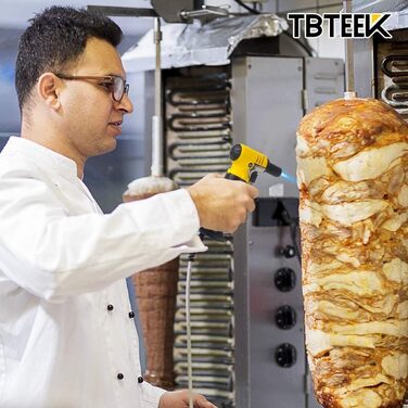 Пальник Бунзена TBTEEK T907 з газовим манометром, для приготування їжі, випічки, кемпінгу, рукоділля та паяння (бутан не входить)