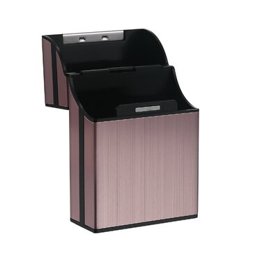 Алюмінієві випарювачі для сигарет eLander [2 шт./набір], Магнітна кришка, Елегантний дизайн, Алюмінієвий тютюнопакувальник (Рожеве золото)