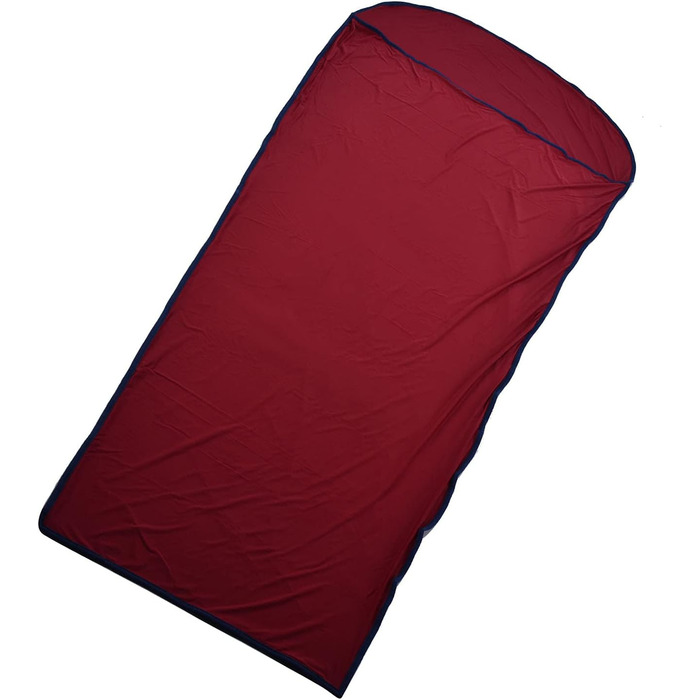 Qukai Elastic Sleeping Bag Liner Ultralight Sleeping Bag Liner Elastic Travel Sheet for Outdoor Camping Multifunctional Sleeping Bag Liner Burgundy