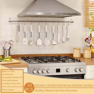 Набір кухонних аксесуарів Umite Chef, 43 шт., силікон, для антипригарного посуду