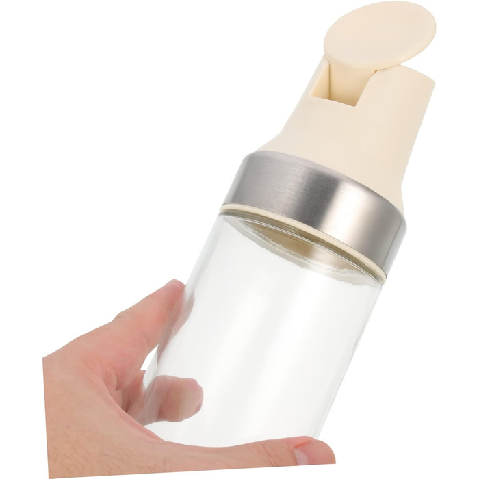 CIYODO Automatic Open and Close Oil Bottle, Auto-Vinegar Bottle, Sauce Bottle, Vinegar and Oil Spout, Sauce Bottle, Sauce Bottles, Vinegar Jar, Clear Vinegar Bottle, Silica Gel White