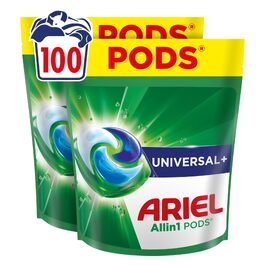 Капсули для прання Ariel Universal+ універсальний засіб для прання, 100 шт (на 82 прання)