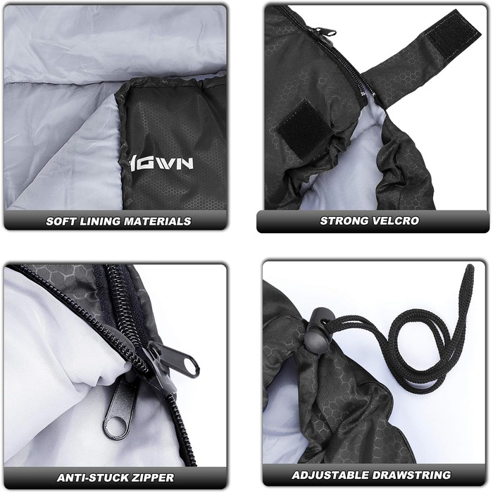 Спальний мішок для кемпінгу Outdoor, літо/зима, 3-4 сезони, дорослий/дитячий, ультралегкий, водонепроникний, чорний