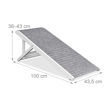 Relaxdays Adjustable Height Dog Ramp