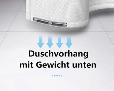 Штора для душу M&W DAS DESIGN з поліестеру, листя зелено-золоті, водонепроникна, з кільцями та утяжеленим краєм, 180x200 см