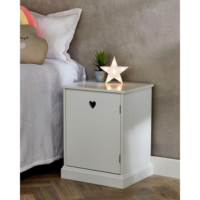Standing Mirror for Children, Ages 3-7, Wooden Children's Mirror, Nursery, Children's Mirror with Storage, Girls' Freestanding Standing Mirror White, Christmas Gifts (Children's Nightstand)