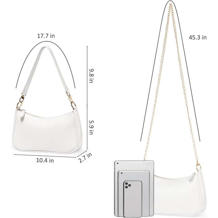 Сумка жіноча WantGor Clutch Tote біла: кросбоді, міні хобо, екошкіра, ретро стиль