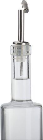 Виливний носик для пляшок Westmark 2 шт. з металу (нержавіюча сталь), з пробкою, для спиртних напоїв, олії, оцту, з повітряною трубкою, сріблястий