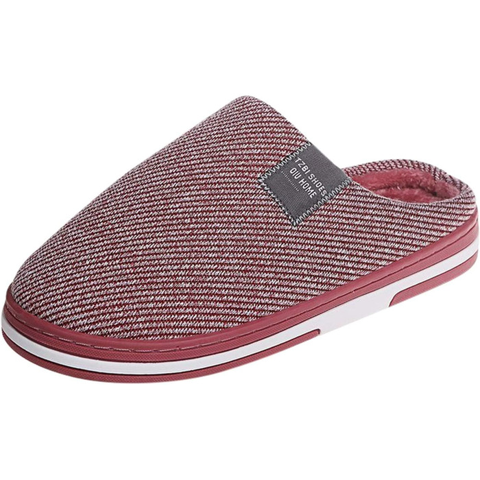 Теплі жіночі/чоловічі тапочки з плюшу та повсті, модель A01, колір водяний кавун, розмір 36 EU