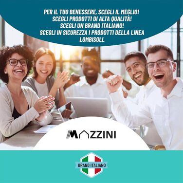 Подушка для попереку MAZZINI з Memory Foam - ергономічна підтримка спини для офісного крісла та авто, антиковзка, знімний чохол, при болях у попереку, для правильної постави