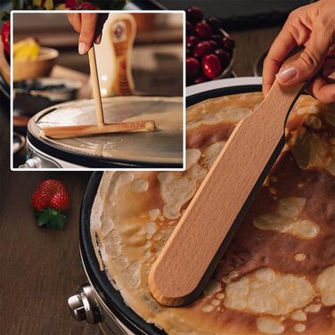 Електрична млинниця Cecotec Crepe Fun CrepeStone Twin 1200 Вт, антипригарна поверхня з екологічного каменю, реверсивна пластина для приготування млинців або 4 оладок