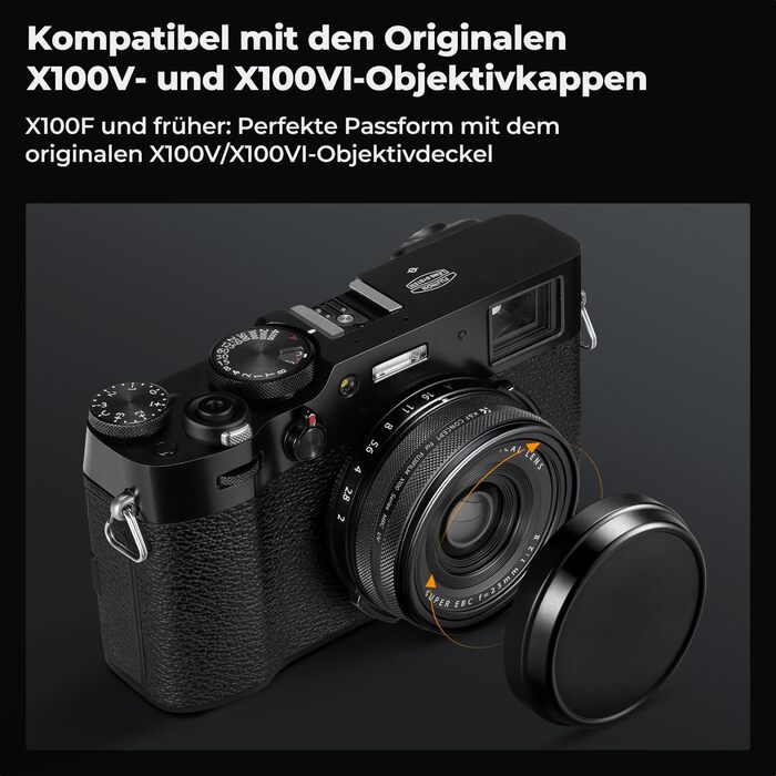 UV-фільтр K&F Concept для Fujifilm X100 (X100F/X100S/X100T/X100V/X100VI) - Чорний