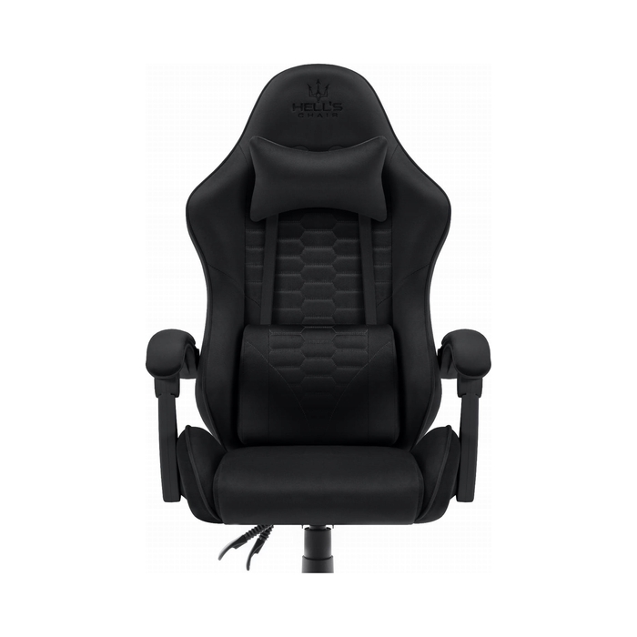 Ігрове крісло Hell's Chair HC-1000 Black, тканина, чорний