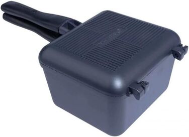 Сковорода та каструля RidgeMonkey Connect Deep Pan & Griddle Granite Edition для приготування їжі біля води