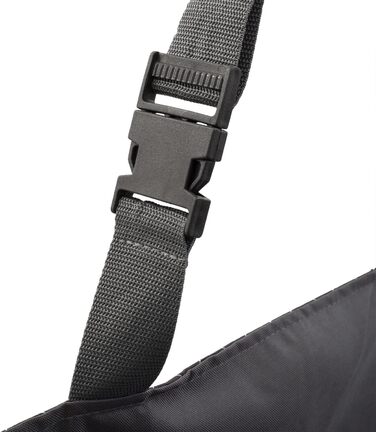 Автомобільний сидіння для собак середніх та великих порід, сірого кольору, розмір M (60x41 см) | Зручне автоліжко для собак, автосидіння на заднє сидіння або пасажирське місце | Матеріал: поліестер (імітація льону)