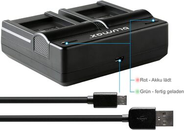 Акумулятор Blumax сумісний з Sony NP-FM500H 2040mAh + Зарядний пристрій для Sony Alpha (NP-FM500/NP-FM55H) - A77, A850, A900, A99 II