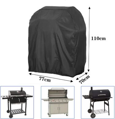 Чохол для гриля Timisea 77x70x110 см, водонепроникний, 420D Oxford, захист від дощу та УФ, для газового гриля