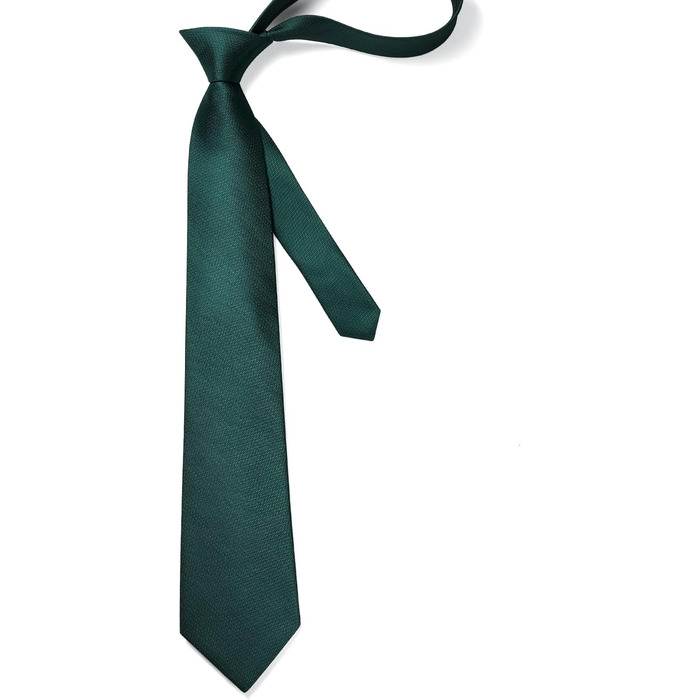 Чоловіча краватка HISDERN в клітку з нагрудною хустинкою, формальна класична краватка для весілля, темно-зелений колір