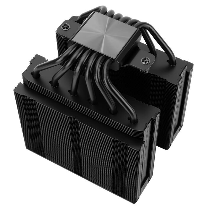 Кулер для процесора Thermalright Royal Pretor 130 Ultra White, двовежевий повітряний охолоджувач, 7 теплових трубок, сумісність з AM4/AM5, Intel LGA1851/1700/115x/2011, білий