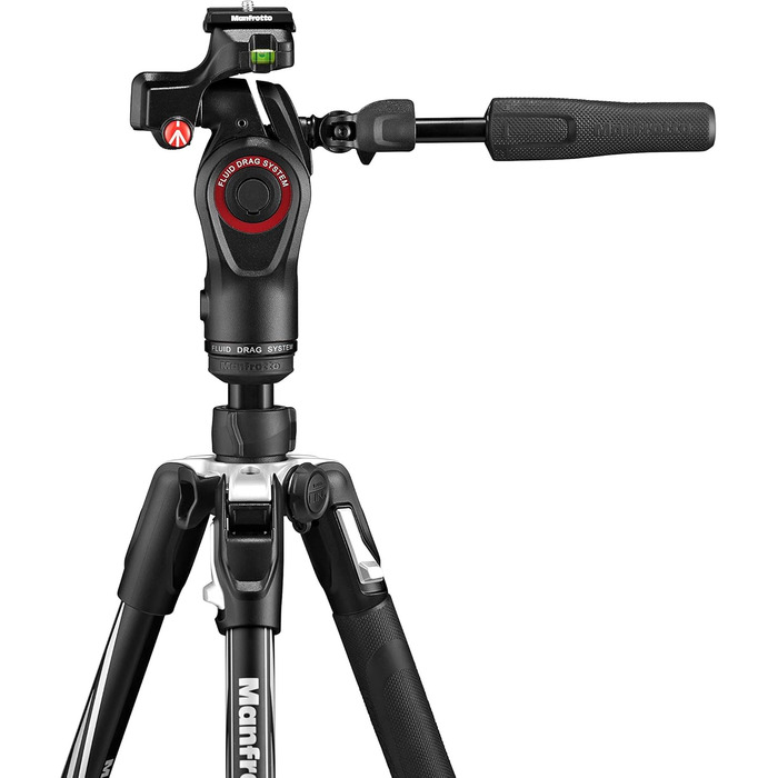 Карбоновий штатив Manfrotto Befree Live Carbon Twist з відео-головою та сумкою, для DSLR та бездзеркальних камер, навантаження 4кг